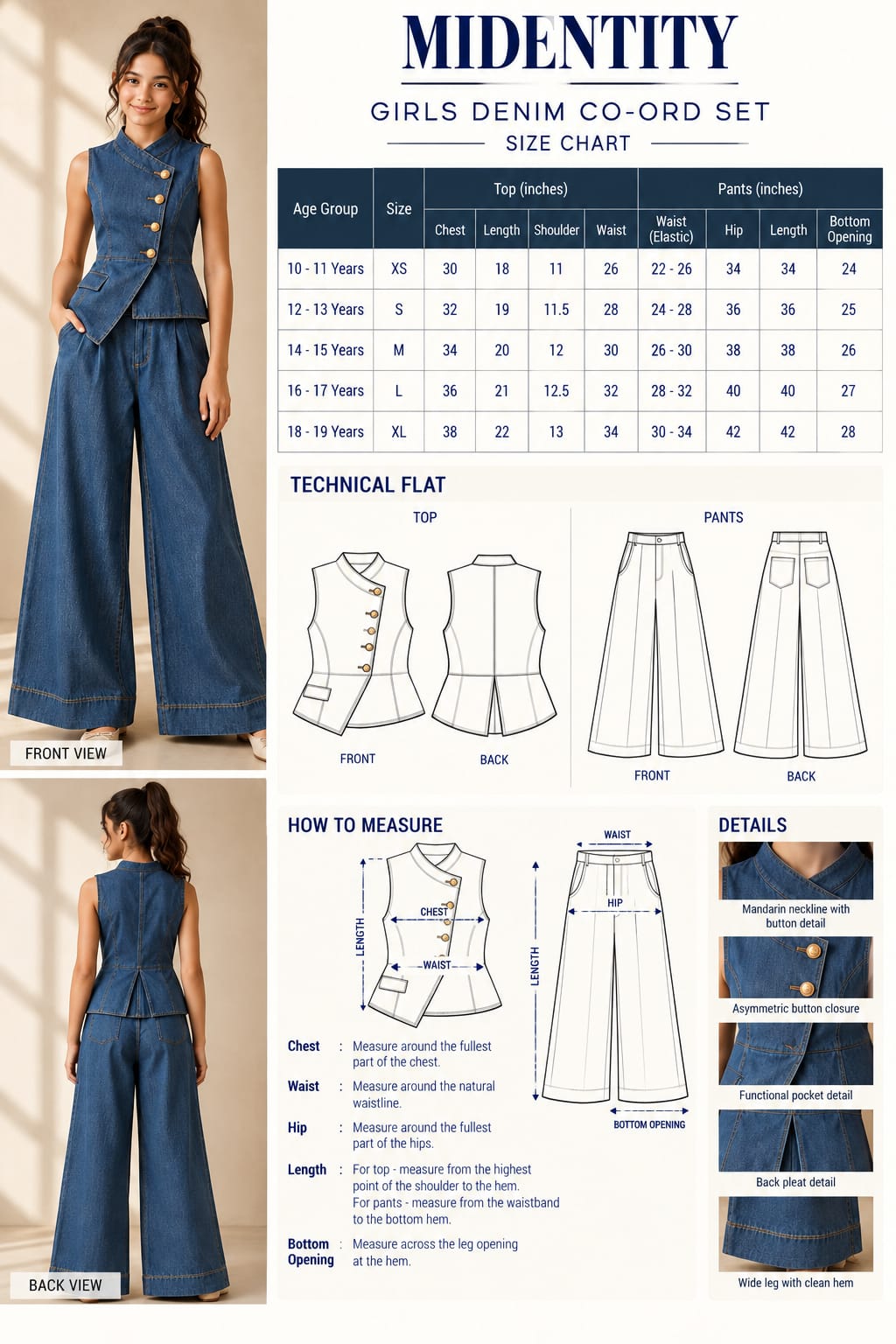 Denim Edge Co-ord