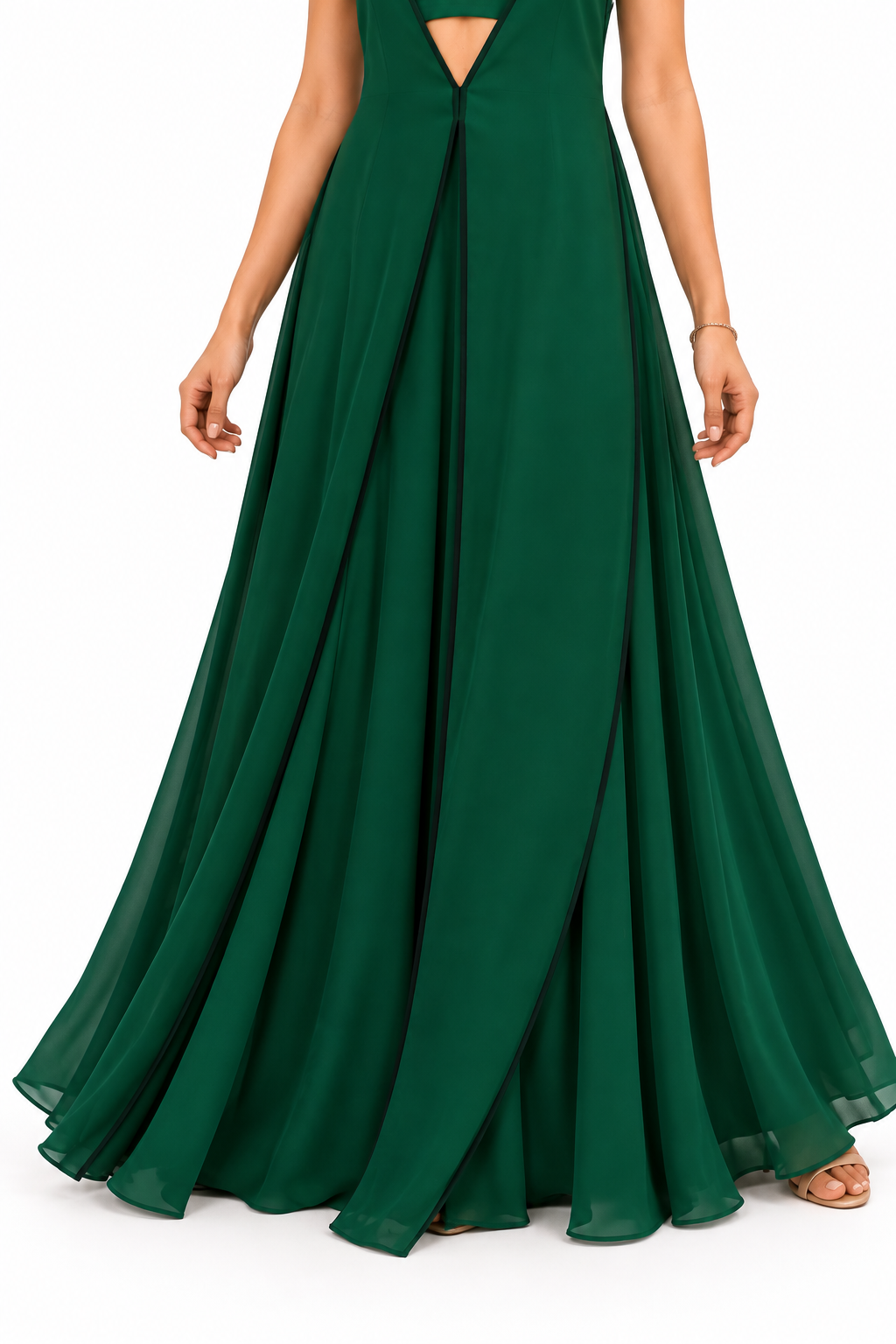 Monochrome Line Gown