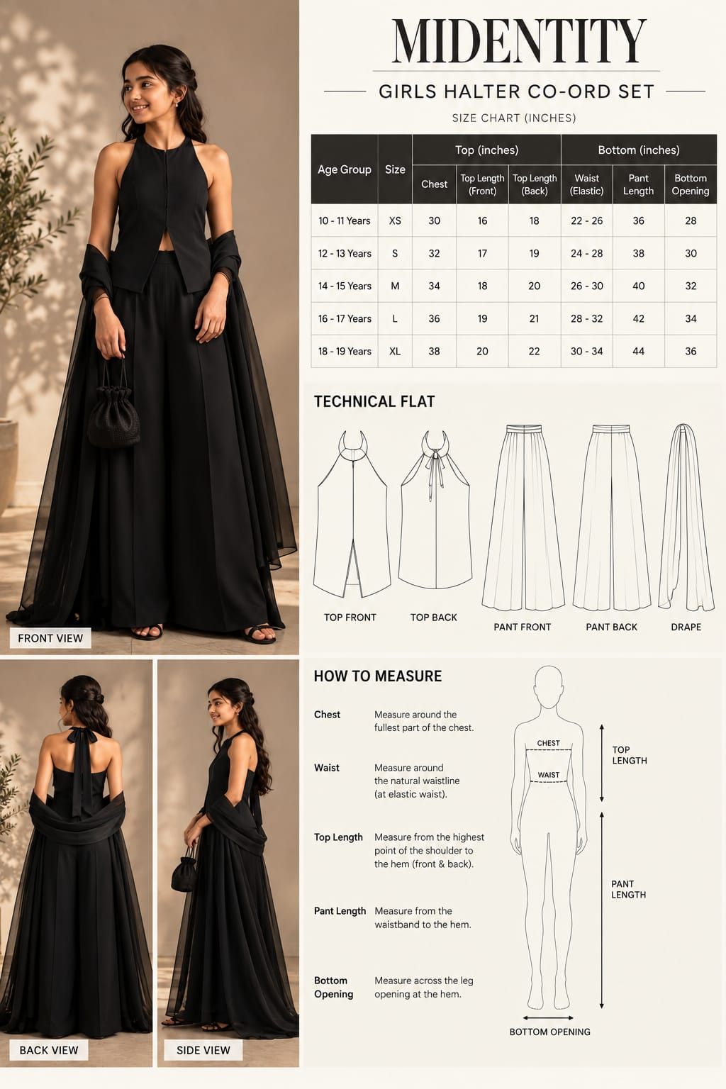 Midnight Drape Gown