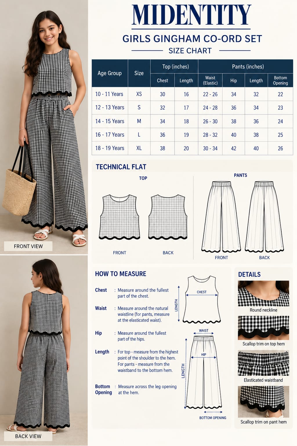 Gingham Wave Co-ord