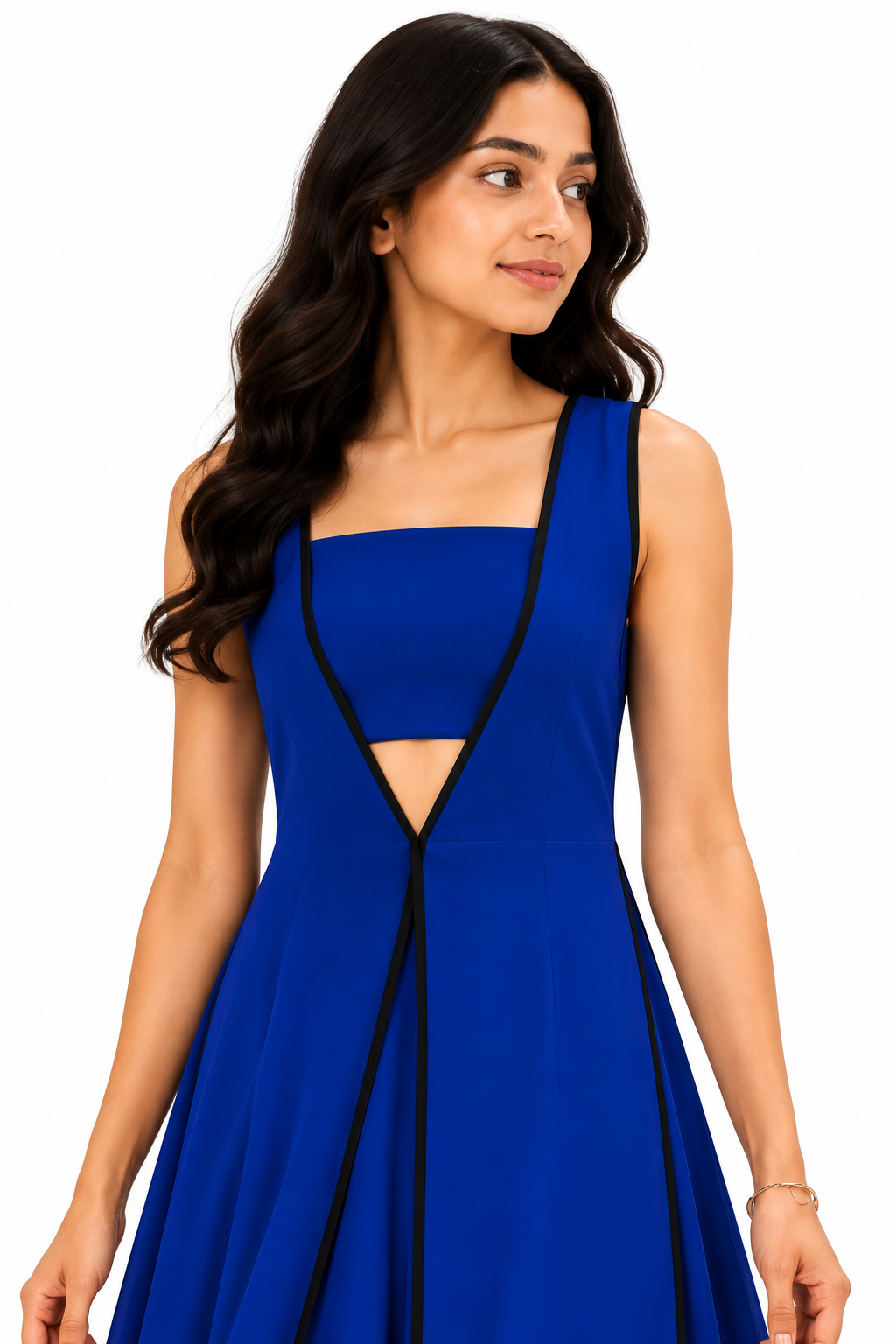 Monochrome Line Gown