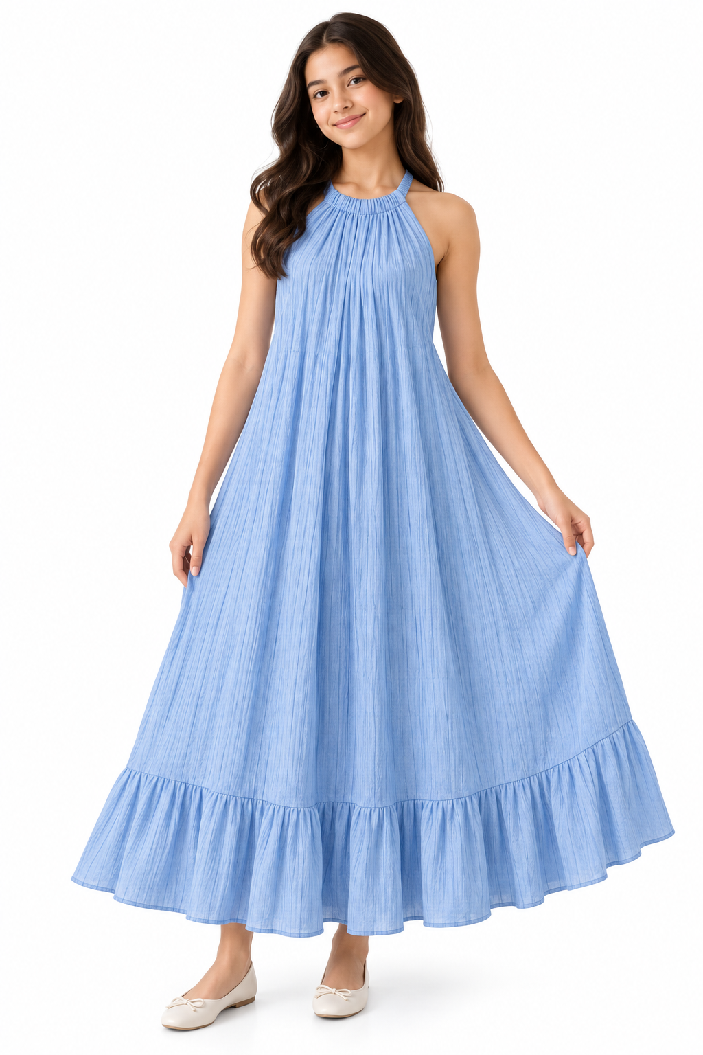 Sky Cascade Dress