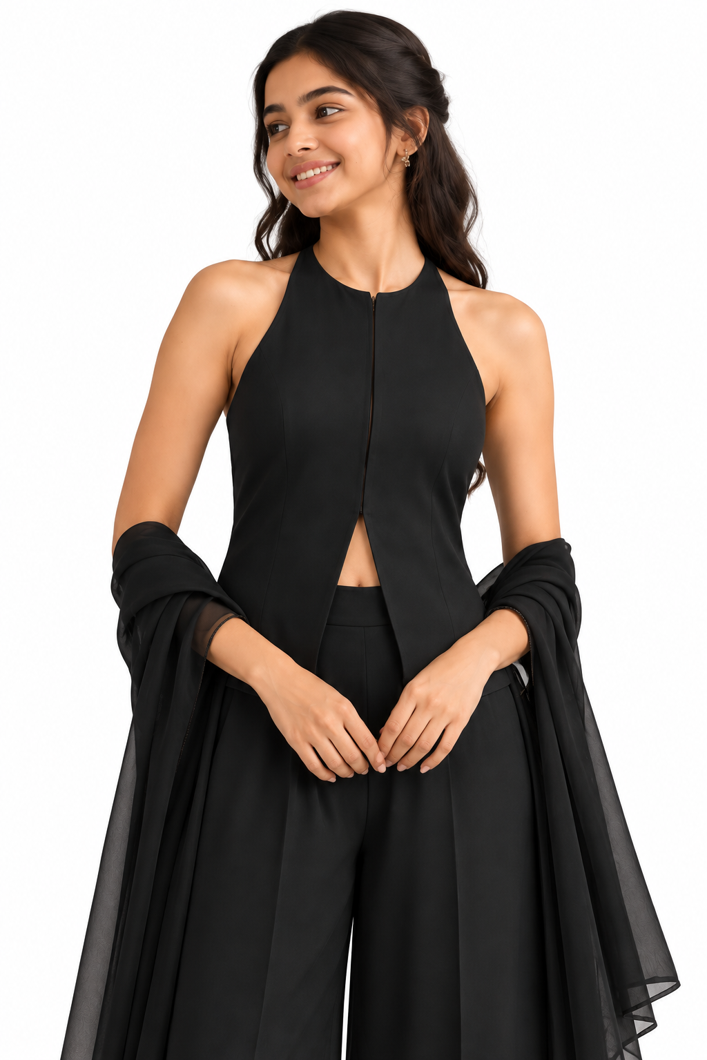 Midnight Drape Gown