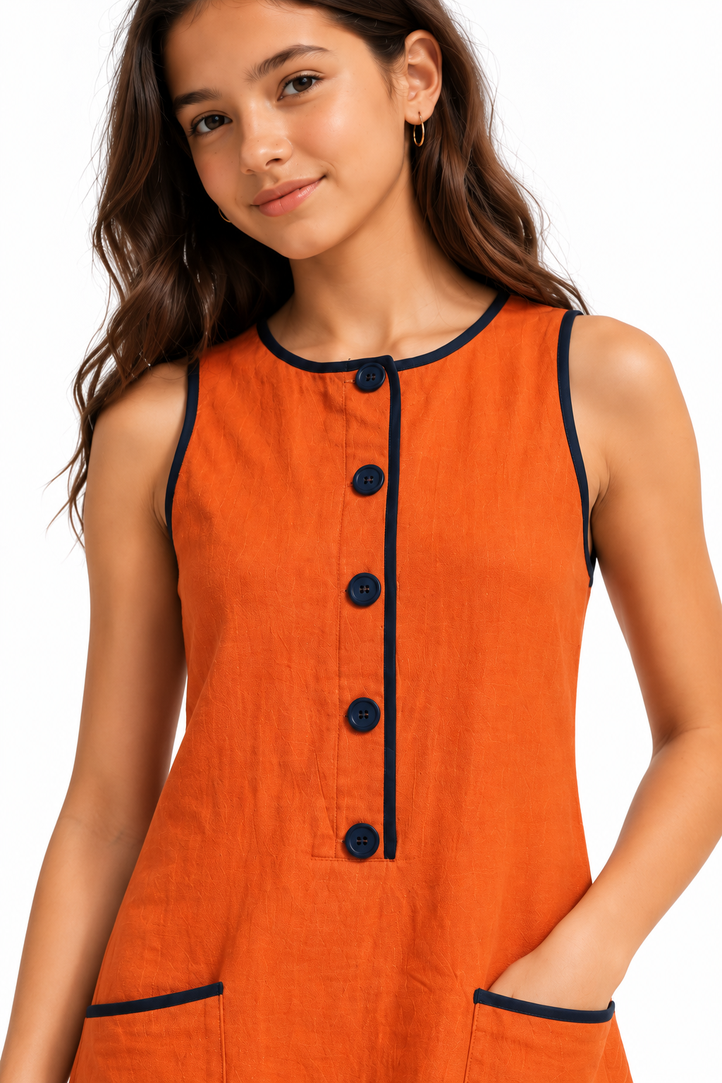 Sunset Piping Dress