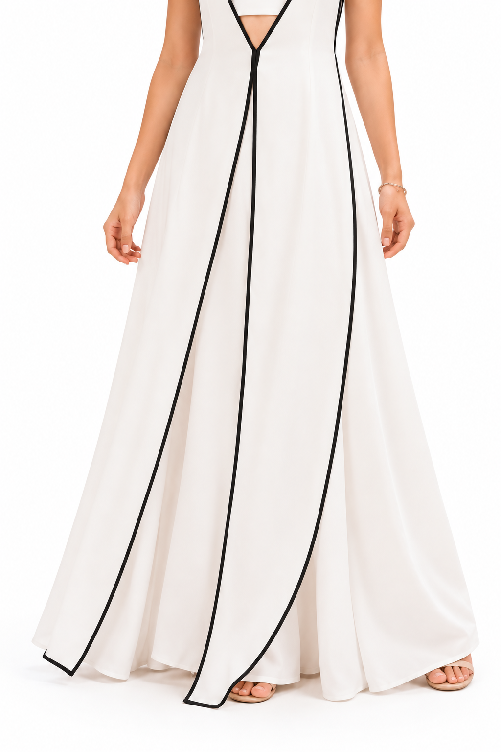 Monochrome Line Gown