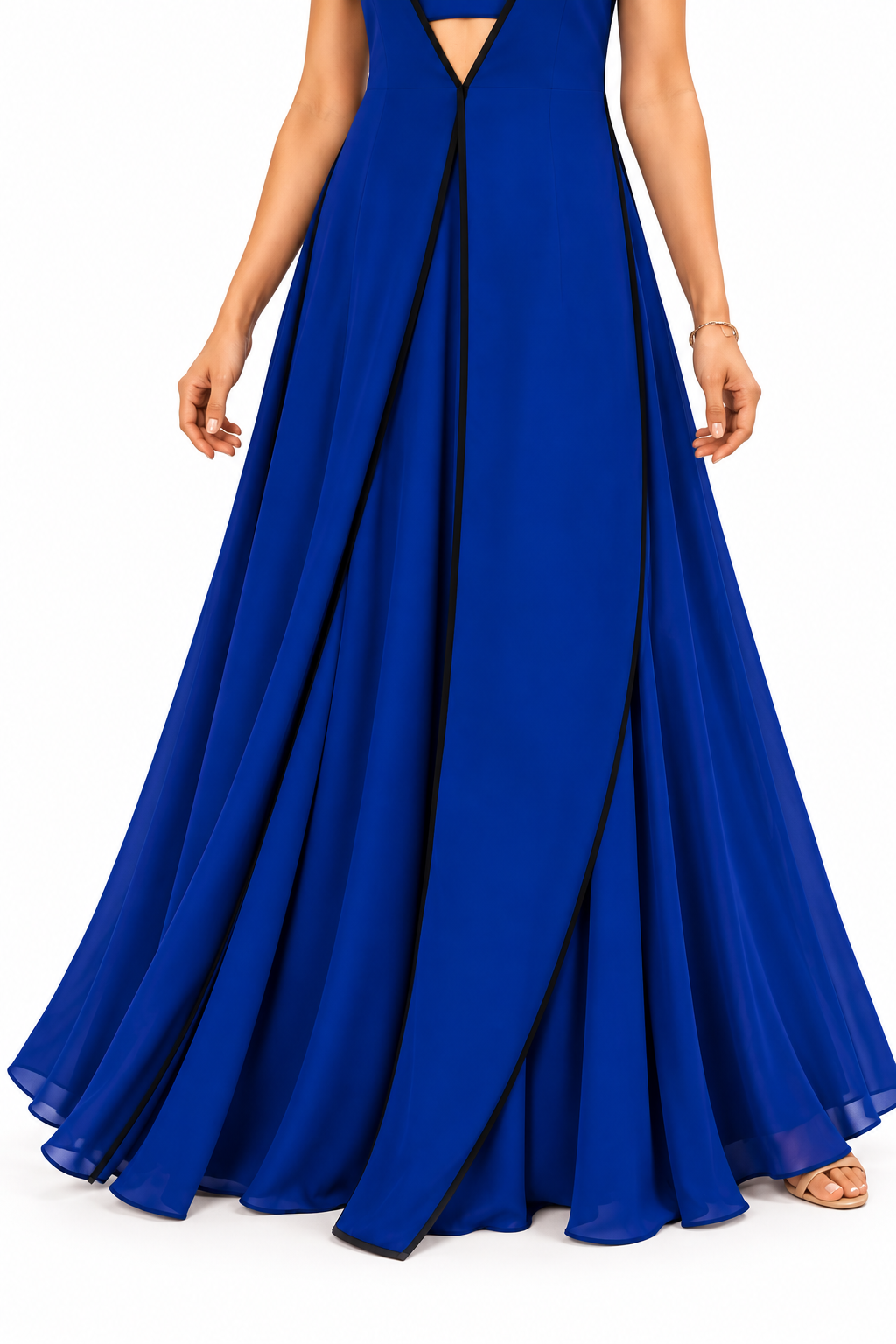 Monochrome Line Gown