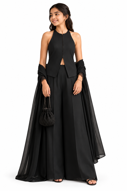 Midnight Drape Gown