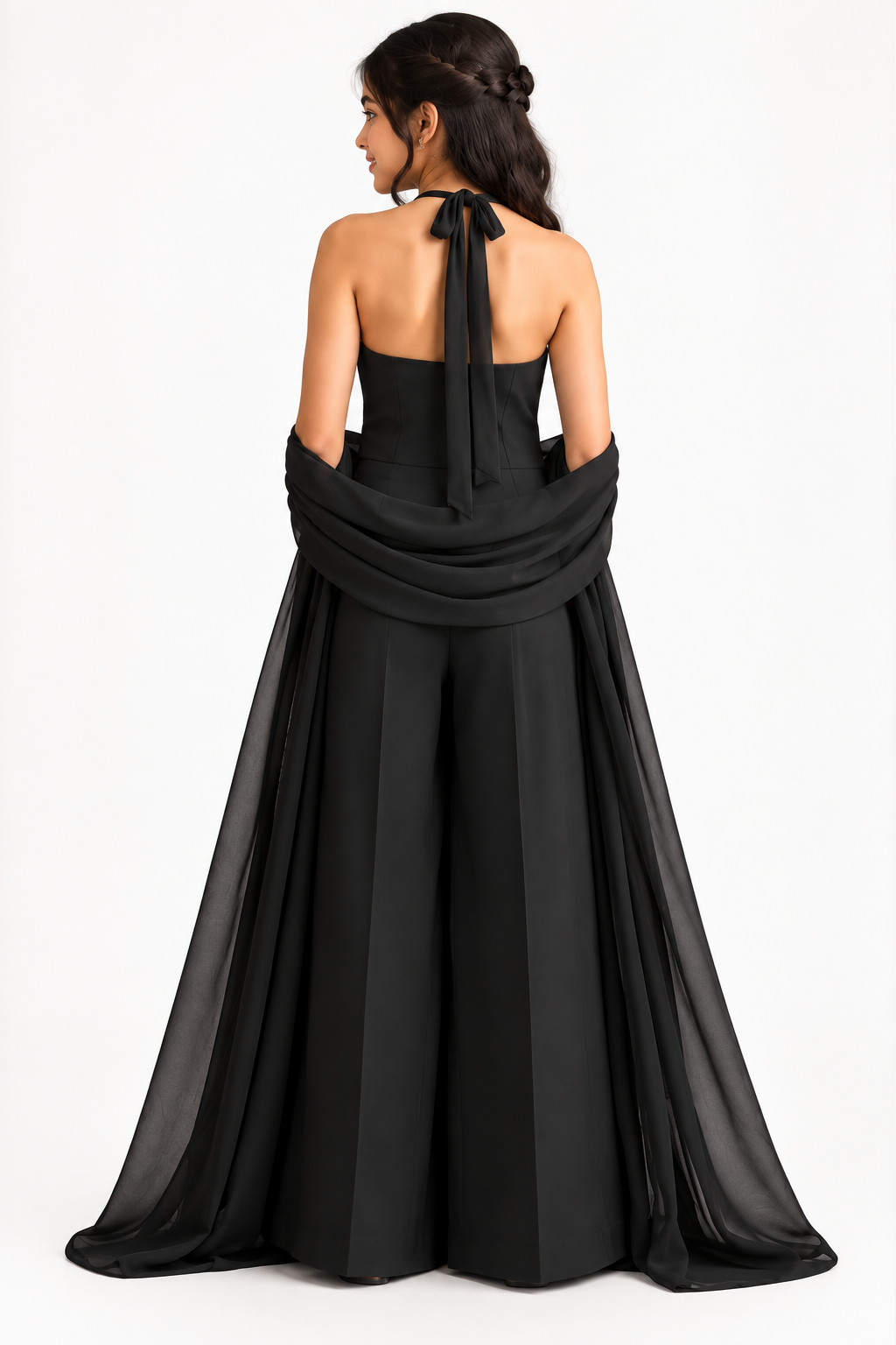 Midnight Drape Gown